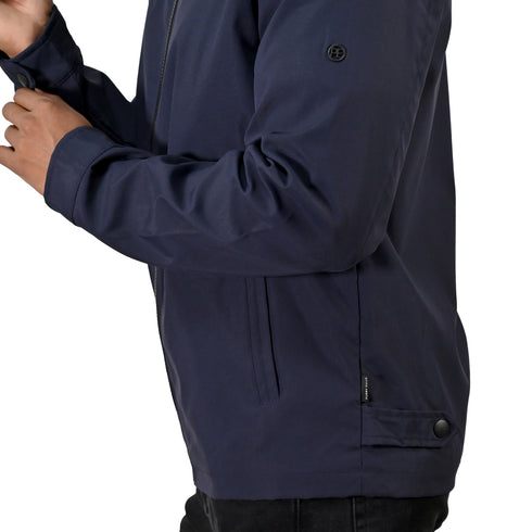 Chamarra Perry Ellis Casual Cuello Mao Azul Marino para Caballero.